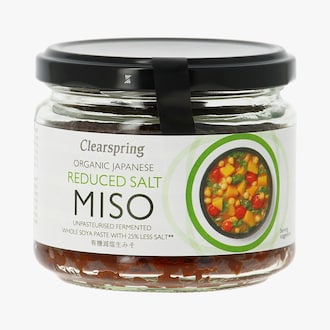 Miso bio r&eacute;duit en sel non pasteuris&eacute; Clearspring
