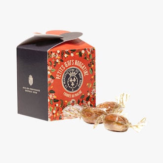 Bo&icirc;te &oelig;ufs &agrave; partager nougatine fourr&eacute;s au pralin&eacute; Le Roy Ren&eacute;