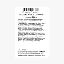 Cloche n&ordm;2 chocolat lait garnie Maison Mercier