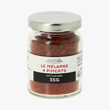 Le m&eacute;lange 4 piments en flocons La Grande &Eacute;picerie de Paris