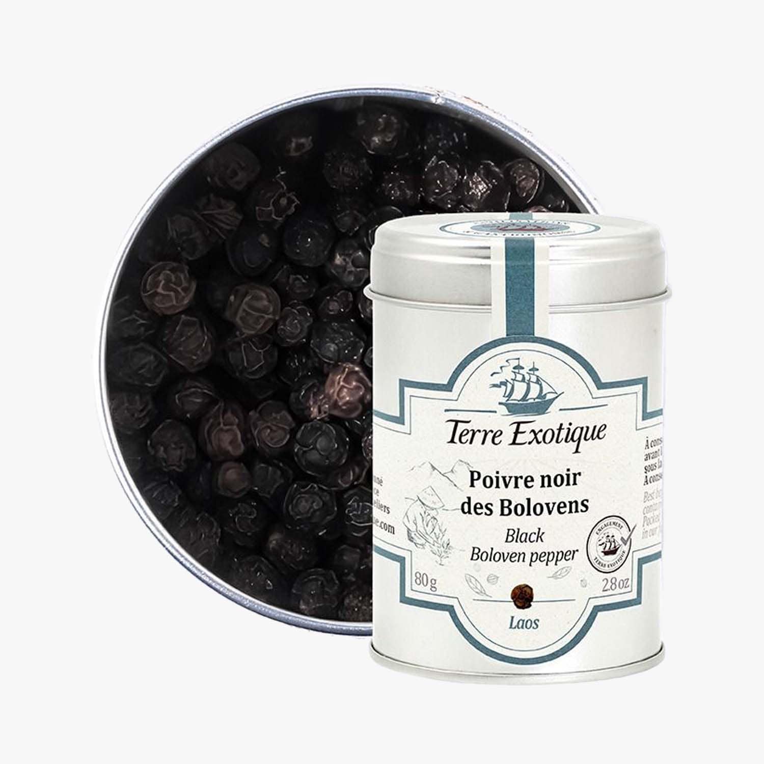 Poivre noir des Bolovens Terre Exotique