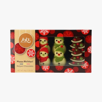 Chocolats belges - Arbres de Noël et bonshommes de neige Ickx