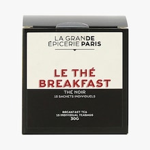 Le thé breakfast thé noir 15 sachets individuels La Grande Épicerie de Paris