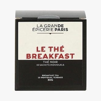 Le thé breakfast thé noir 15 sachets individuels La Grande Épicerie de Paris