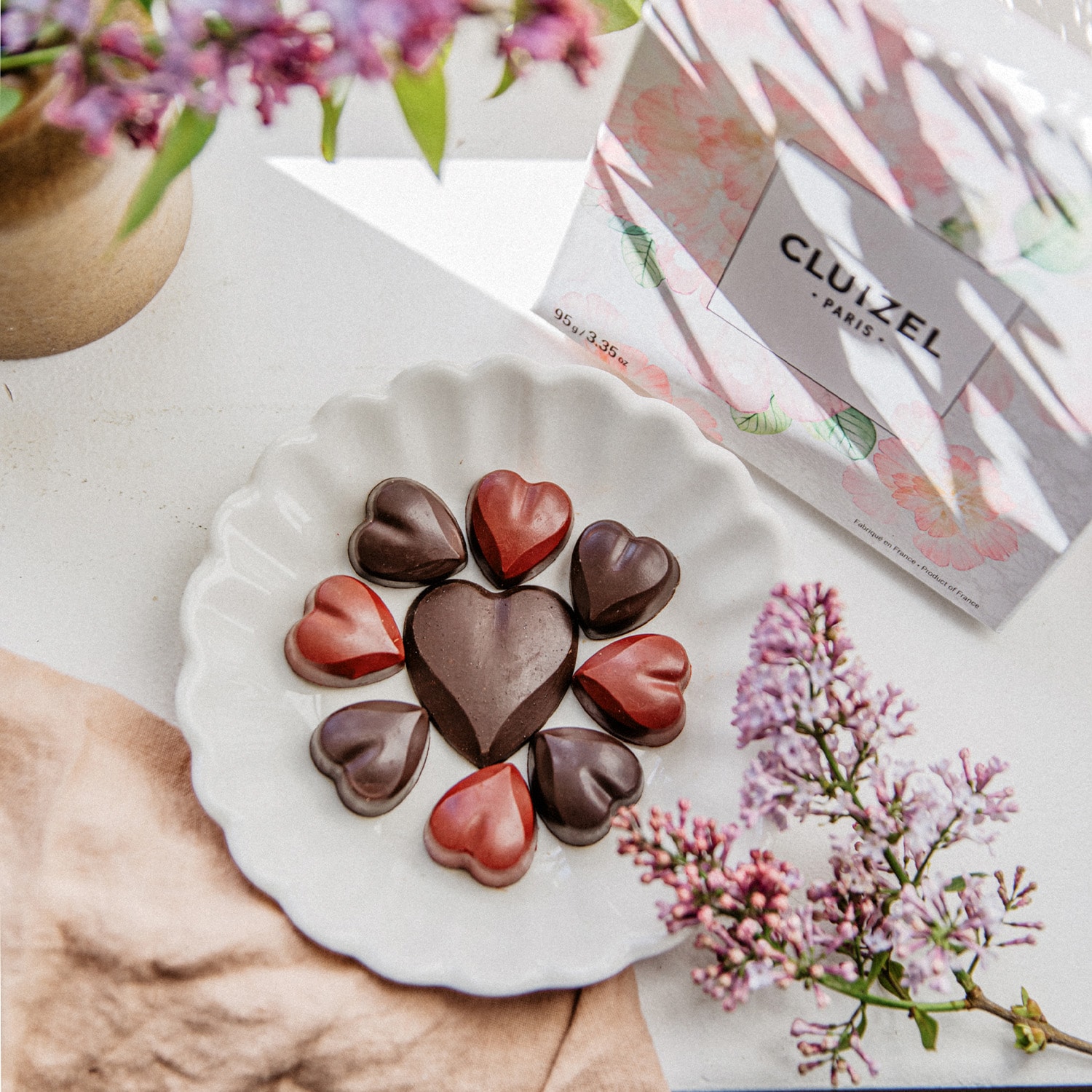 Assortiment de bonbons de chocolat Cluizel