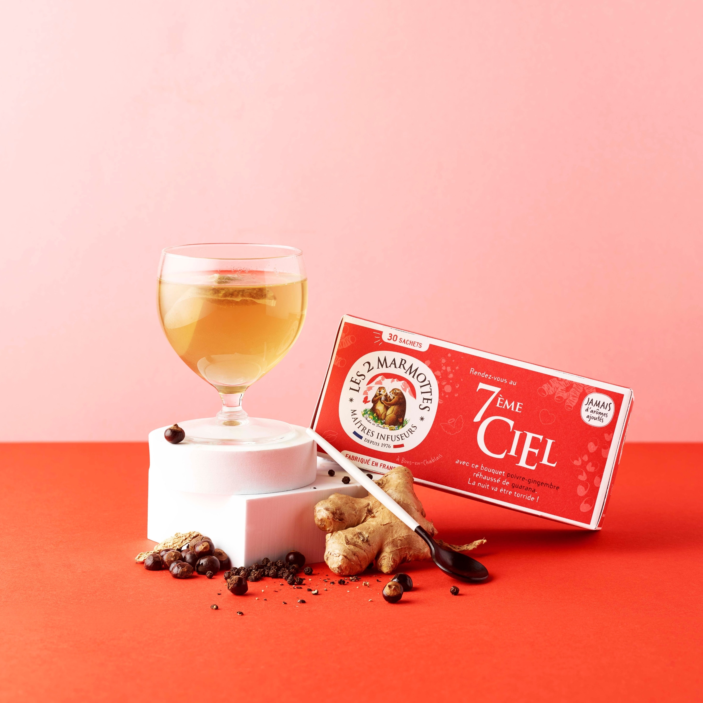 Infusion Rendez-vous au 7e ciel - 30 sachets Les 2 Marmottes