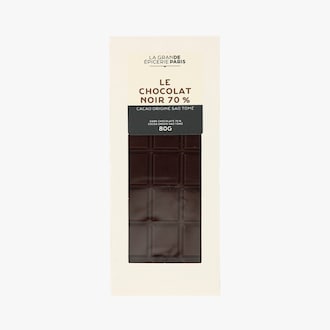 Tablette de chocolat noir 70 % - Cacao origine Sao Tom&eacute; La Grande &Eacute;picerie de Paris 