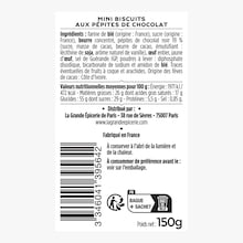 Petits cookies aux pépites de chocolat La Grande Épicerie de Paris