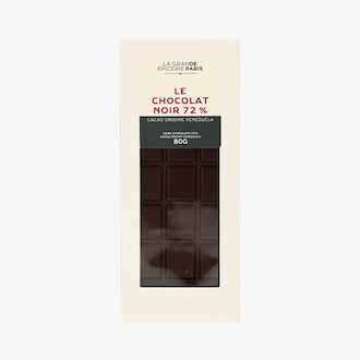 Tablette de chocolat noir 72 % - Cacao origine Venezuela La Grande &Eacute;picerie de Paris