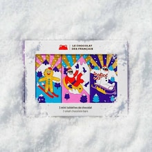 Coffret de 3 mini tablettes de chocolat bio Le Chocolat des Fran&ccedil;ais