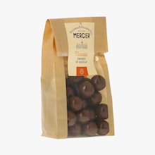 Noisettes enrob&eacute;es chocolat lait Maison Mercier