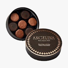 Bouch&eacute;es pralin&eacute;es au chocolat au lait et chocolat noir Angelina