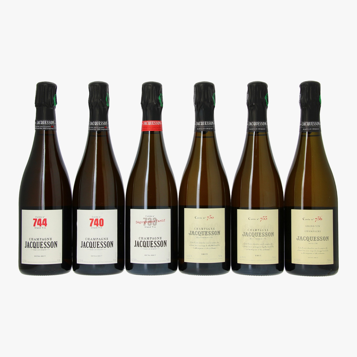 Champagne Jacquesson, Collection Cuvées 700, Case of 6 Bottles