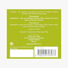 Thé du hammam, thé vert, fruits rouges, 20 sachets mousselines Palais des Thés