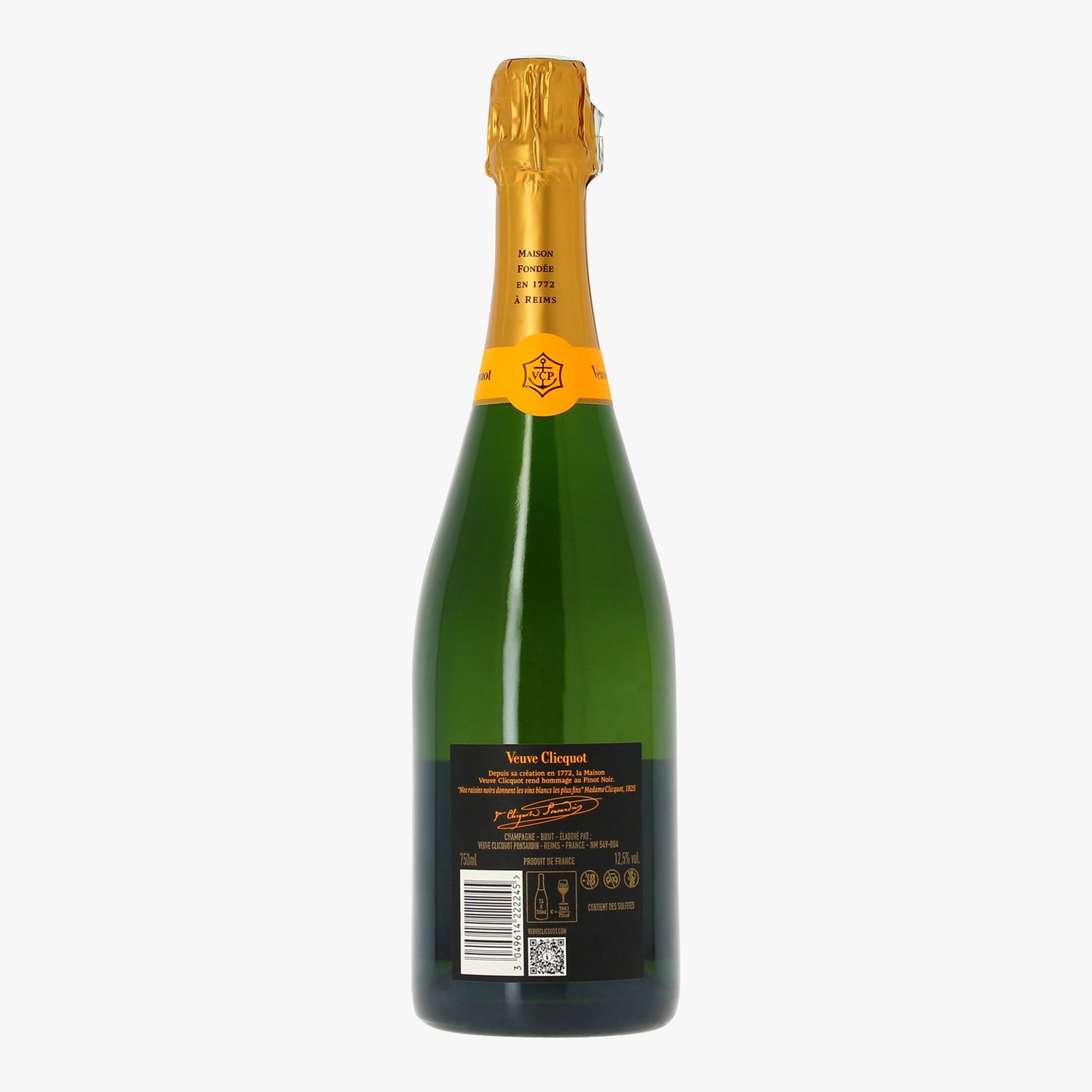 Champagne Veuve Clicquot, Carte Jaune, brut, presented in a Puffy