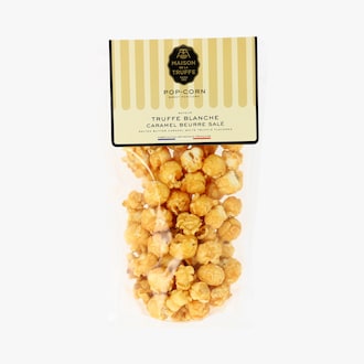 Pop-corn sucr&eacute; saveur truffe blanche et caramel beurre sal&eacute; Maison de la Truffe