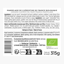 Marmelade clémentine bio de France La Grande Épicerie de Paris
