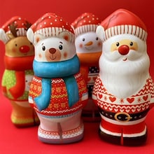 Personnages de No&euml;l en guimauve Sophie M