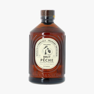 Sirop saveur p&ecirc;che brut biologique Bacanha