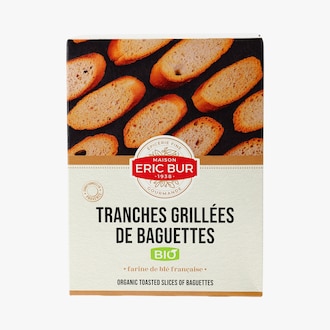 Tranches grill&eacute;es de baguette bio Eric Bur