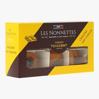Les nonnettes - Spécialités au pain d'épices - Chocolat noir intense Maison Toussaint