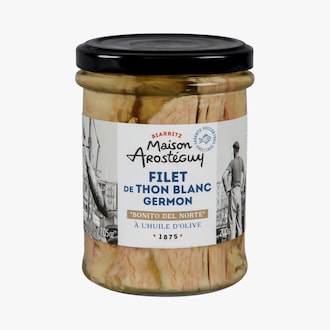 Filet de thon blanc germon, « bonito del norte » à l'huile d'olive Maison Arosteguy
