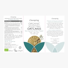 Biscuits d'avoine biologique - légumes de mer & poivre noir Clearspring