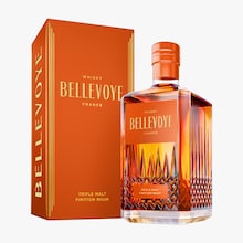 Whisky Bellevoye, orange, Triple malt, finition rhum Bellevoye Whisky