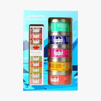 Coffret bio les bien-être avec pince à thé Kusmi Tea