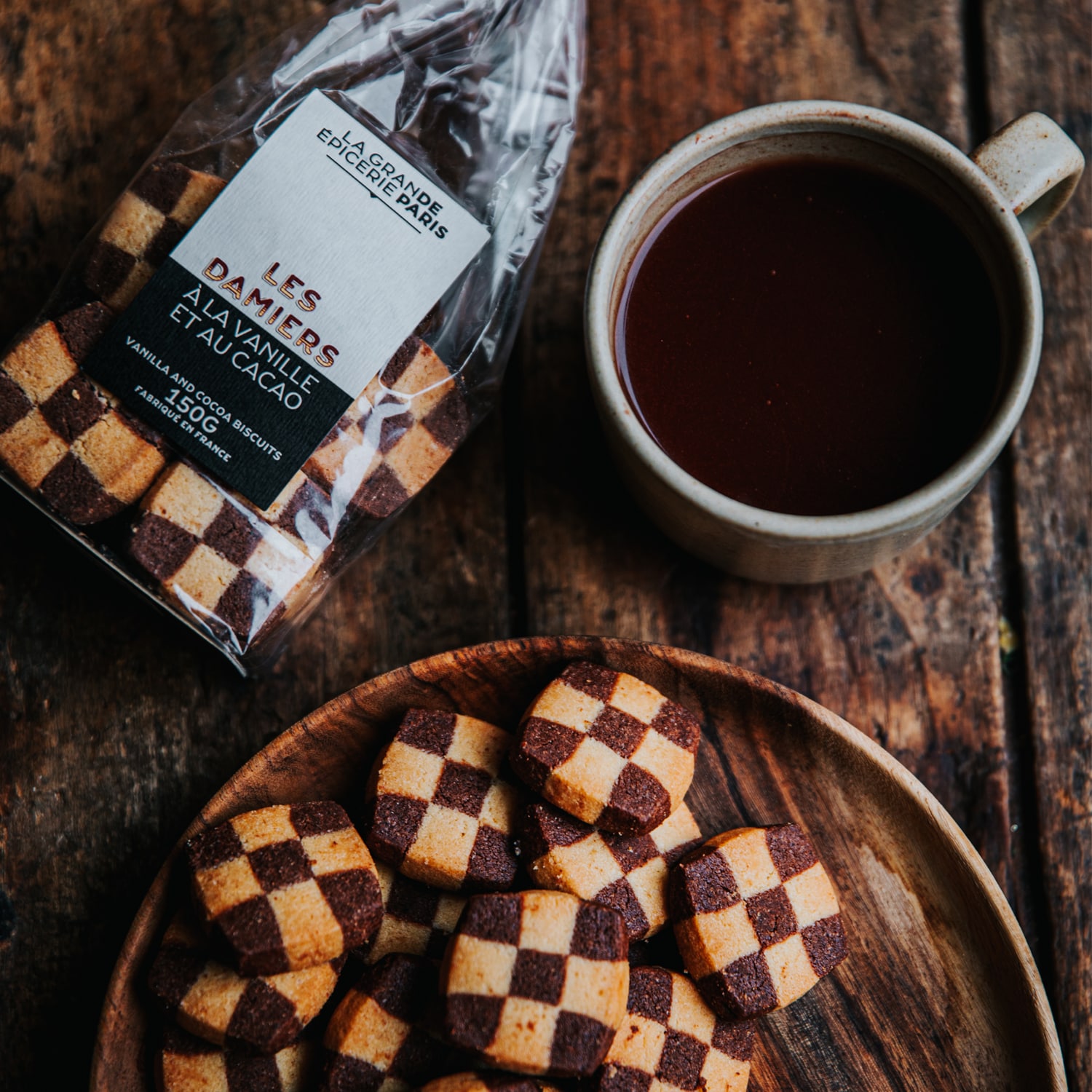 Les damiers à la vanille et au cacao La Grande Épicerie de Paris