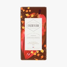 Tablette chocolat 70 % fourré aux noisettes du Piémont Encuentro