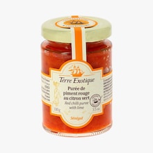 Purée de piment rouge au citron vert Terre Exotique