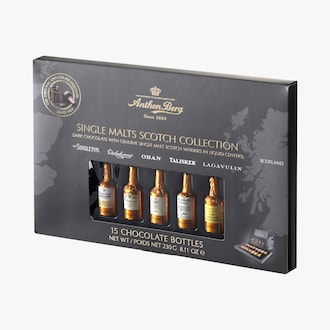 Coffret chocolat noir au whisky single malt Anthon Berg