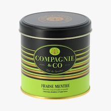 Thé vert à la fraise et à la menthe Compagnie & Co