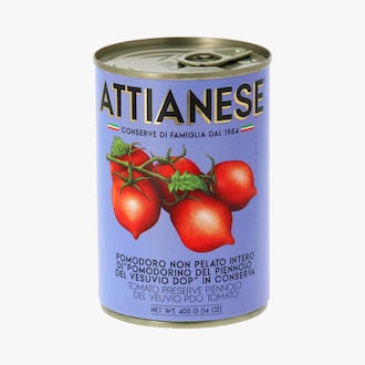 Tomates entières non pelées, Pomodorino del Piennolo del Vesuvio D.O.P Attianese