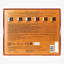 Coffret 60 carrés de chocolat noir et lait Valrhona