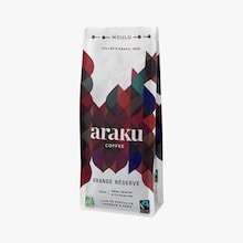 Café moulu 100 % arabica bio grande réserve, Origine Inde Araku Coffee