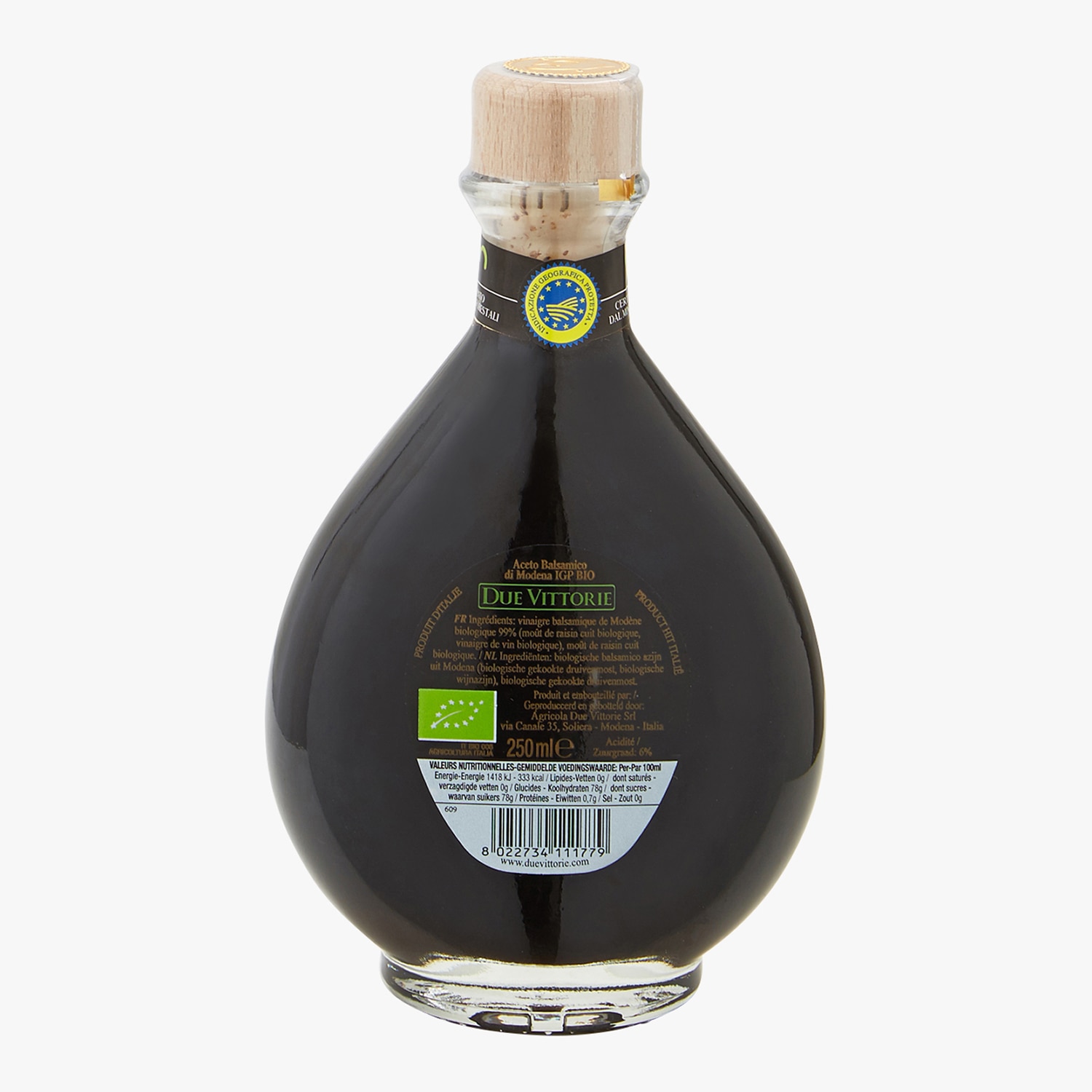 Vinaigre balsamique de Modène IGP bio - 25 cL