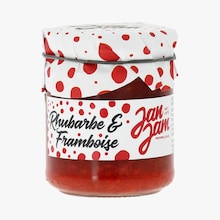 Confiture extra de rhubarbe et framboise Jan Jam