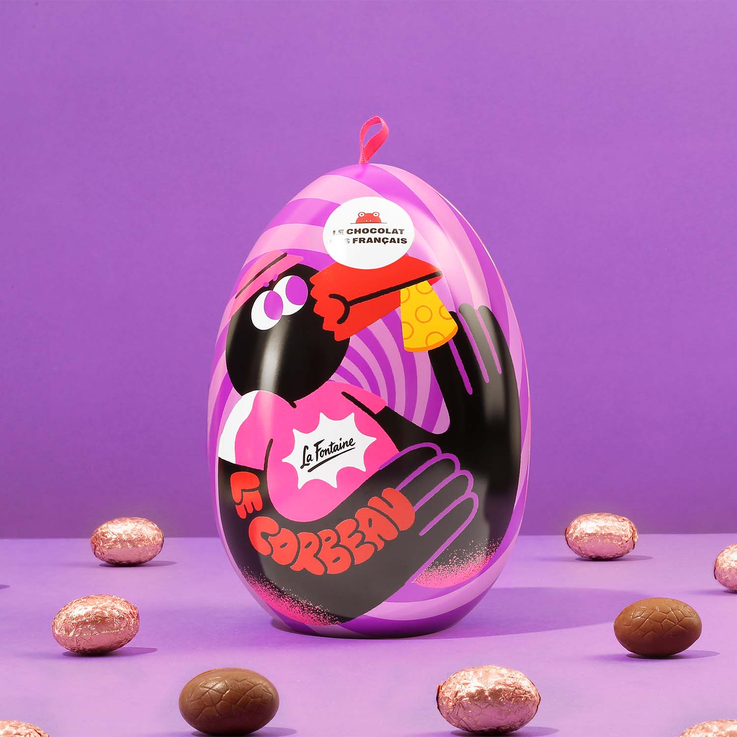 &OElig;uf Le corbeau et le renard Le Chocolat des Fran&ccedil;ais