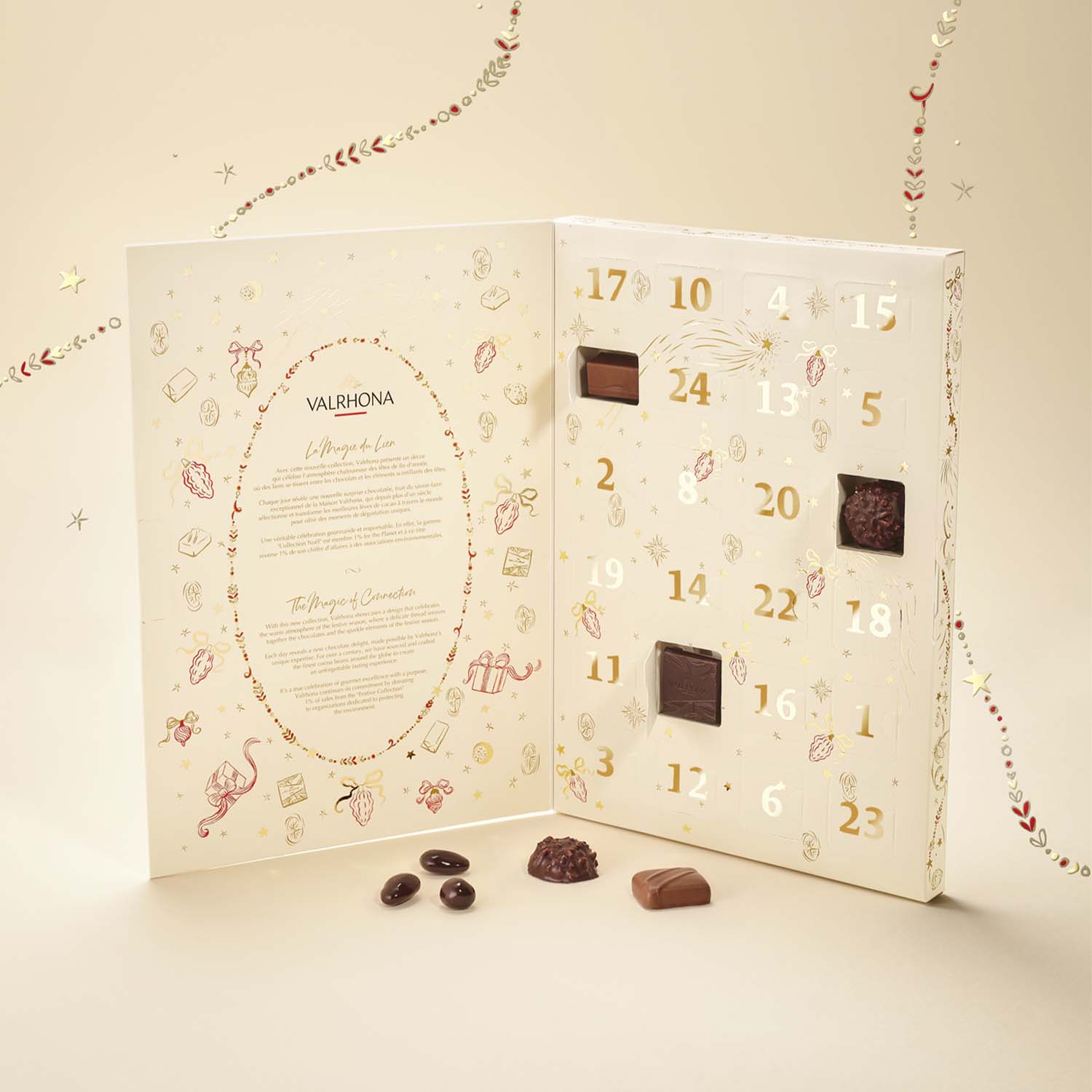 Calendrier de l'Avent - Douceurs chocolat&eacute;es Valrhona