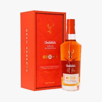 Whisky Glenfiddich, Gran Reserva, 21 ans, sous coffret Glenfiddich