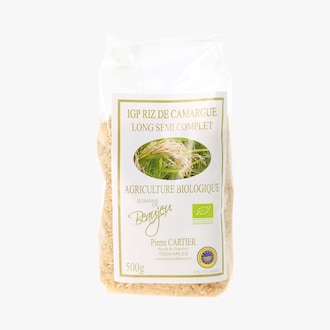 IGP Riz de Camargue long semi-complet bio Domaine de Beaujeu