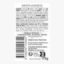 Les sabl&eacute;s aux noisettes La Grande &Eacute;picerie de Paris