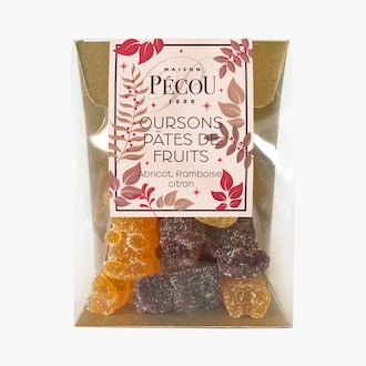 Oursons en p&acirc;tes de fruits Maison P&eacute;cou