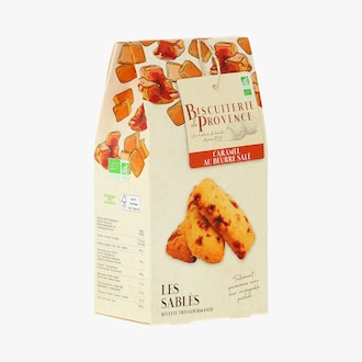 Sabl&eacute;s bio caramel au beurre sal&eacute; Biscuiterie de Provence