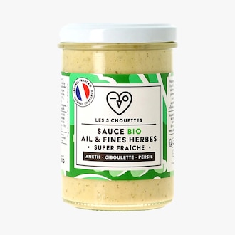 Sauce bio ail et fines herbes "super fraîche" Les 3 chouettes