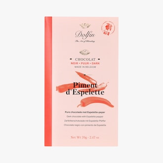 Tablette chocolat noir et piment d’Espelette Dolfin