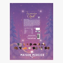 Calendrier de l'Avent En attendant No&euml;l - Assortiment de chocolats et confiseries Maison Mercier