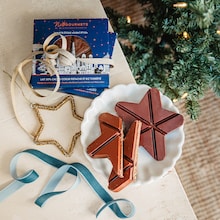 Tablette de chocolat lait 50% cacao cœur pistache et riz torréfié - Tablette Etoile "Dubaï Style" Néogourmets